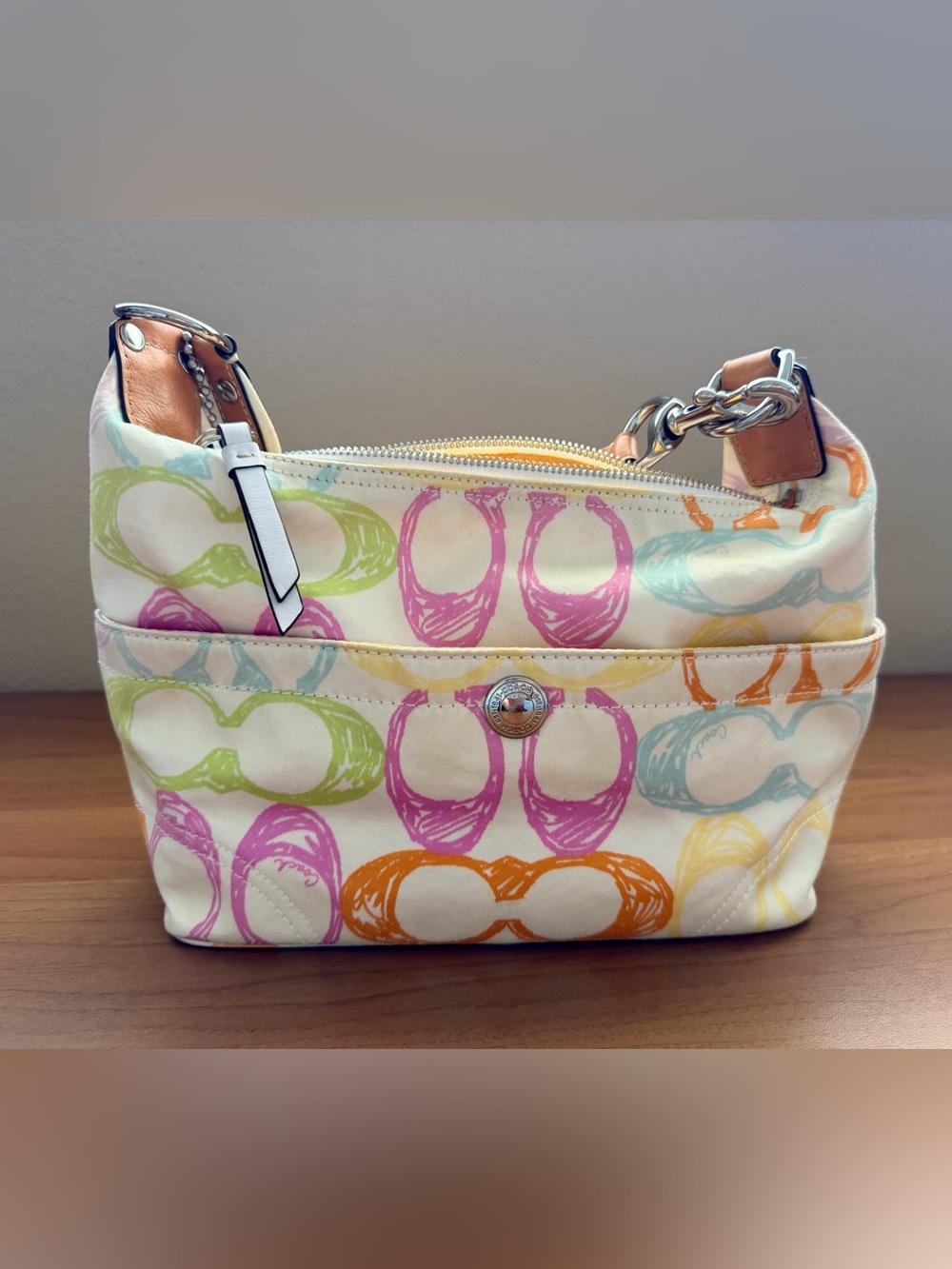 Coach Y2K Coach Pastel Canvas Shoulder Bag Purse